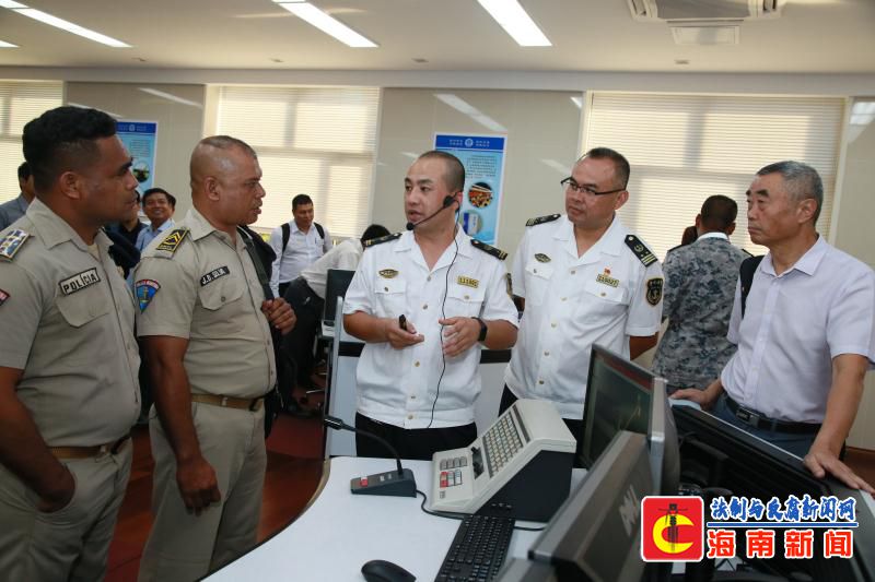“中国—东盟海上执法人员研修班”学员到海南海事局进行参观交流